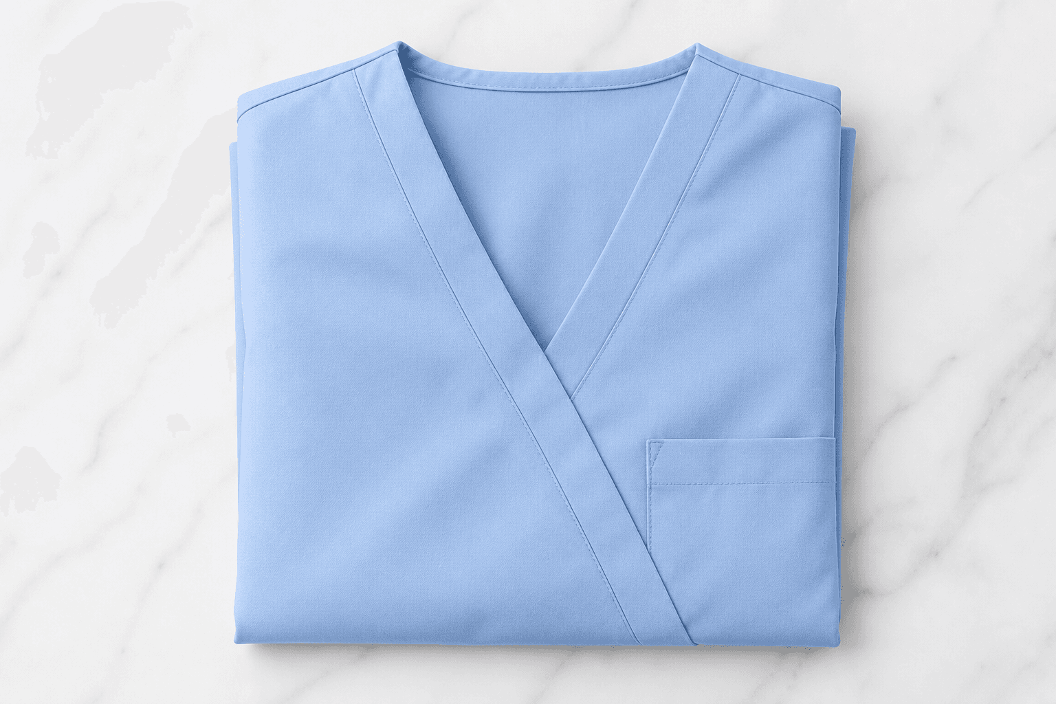 Mock Wrap Scrub Top
